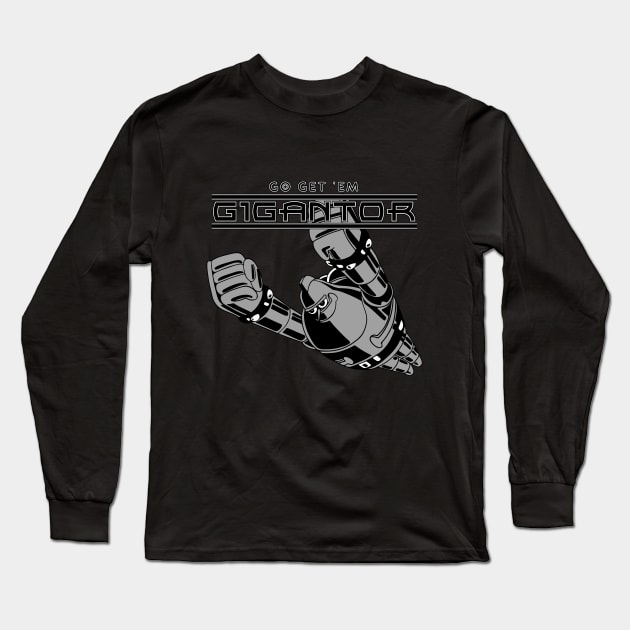 Go get 'em Gigantor (Tetsujin 28-Go) Long Sleeve T-Shirt by Breakpoint